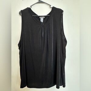 Catherine’s Black Sleeveless Women's Top NWT 3X